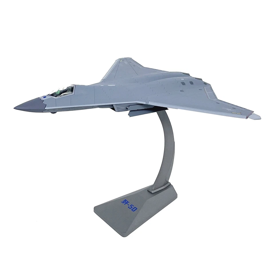China Shenyang J-50 Sixth Gen Fighter 1:72 Diecast Model 31cm w/Display Stand - Image 2 of 4