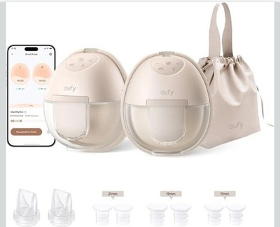 eufy Wearable Breast Pump S1 Hands-Free Comfort Heating Tech App Control