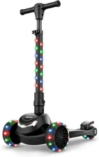 Jetson 3-Wheel Light-Up Kick Scooter, Lights on 3-Wheel, Jupiter Mini Black 