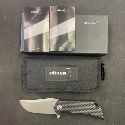 Boker Plus Golem Ball Bearing Pivot Pocket Knife D2 Folder G10 01BO192 Stonewash