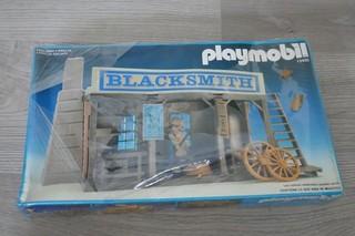 Vintage Playmobil 3430 Blacksmith Mexico Spanish Packaging New