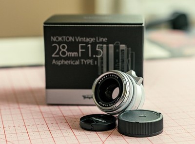 Voigtlander 28mm f/1.5 Nokton Asph Type I Matte Silver VM Leica M Mount