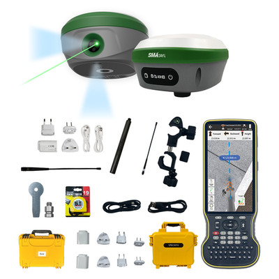 SMA28H & SMA26 Pro Base Laser RTK GNSS Survey System Dual Camera AR Stakeout