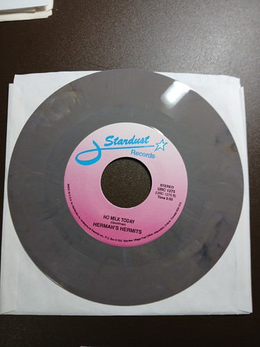 HERMAN'S HERMITS There's A Kind of Hush / No Milk Today MARBLED Vinyl 45 Record - Picture 6 of 9