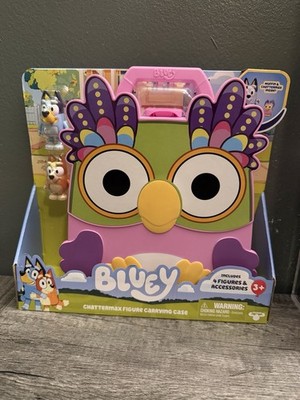 Chattermax Figure Carry Case Bluey Bingo Muffin Chattermax Play Mat Toys 4 Figs
