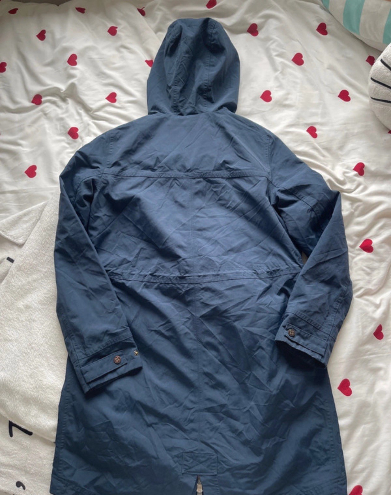 Sweaty Betty Women's Motion Longline Waterproof Parka French Navy Blue image 5