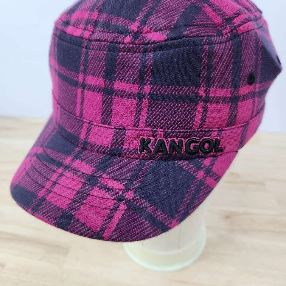 Kangol Flexfit Army Cap Twill Stitch Plaid Pink Kids Size KM/KL - Image 2 of 4