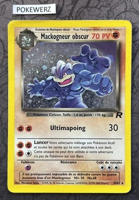Carte Pokémon : Mackogneur Obscur 10/82 Holo Team Rocket Wizards Française - Photo 1/3