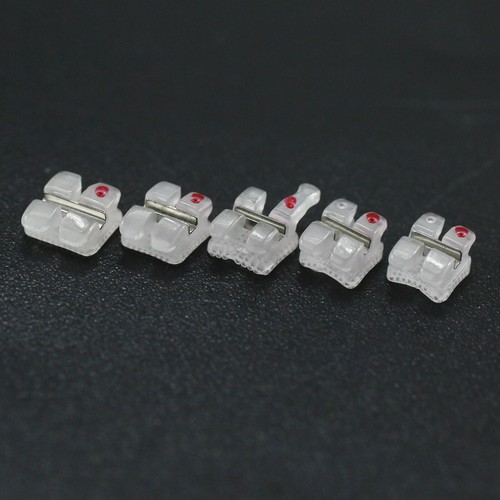 Dental Orthodontic Ceramic Bracket Braces Metal Slot MBT Roth 022 018 3 Hook 3M - Picture 21 of 25