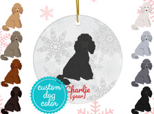 Poodle Ornament Gifts Standard Poodle Custom Mom Dad Christmas Tree Decor
