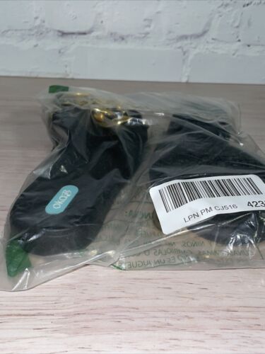 Oka-B Moira Black Slide Sandals w/ Gold Chain Accent (Women's size 5.5-6.5) (S) - Picture 6 of 7