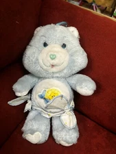 Care Bears Vintage Kenner Baby Tugs Stuffed Bear Plush With Diaper 11” 1983
