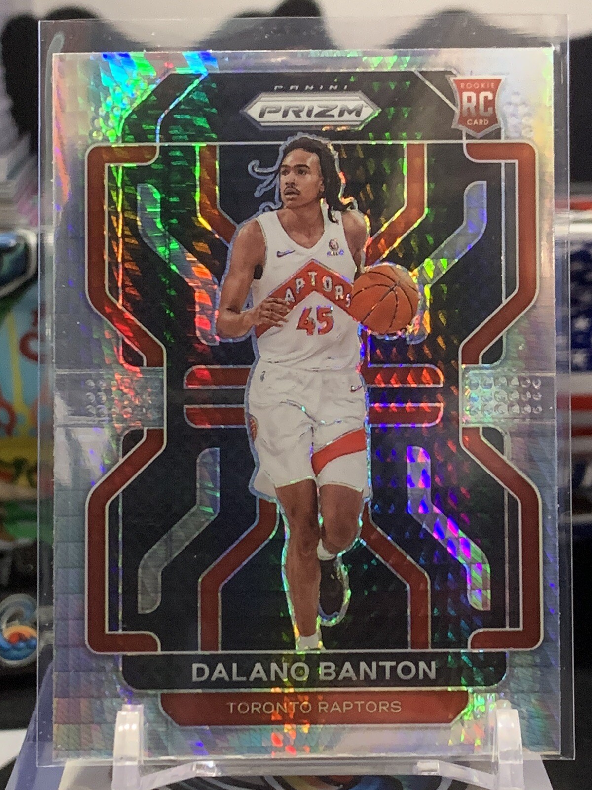 2021-22 Panini Prizm Prizms Hyper #328 Dalano Banton GL 1C
