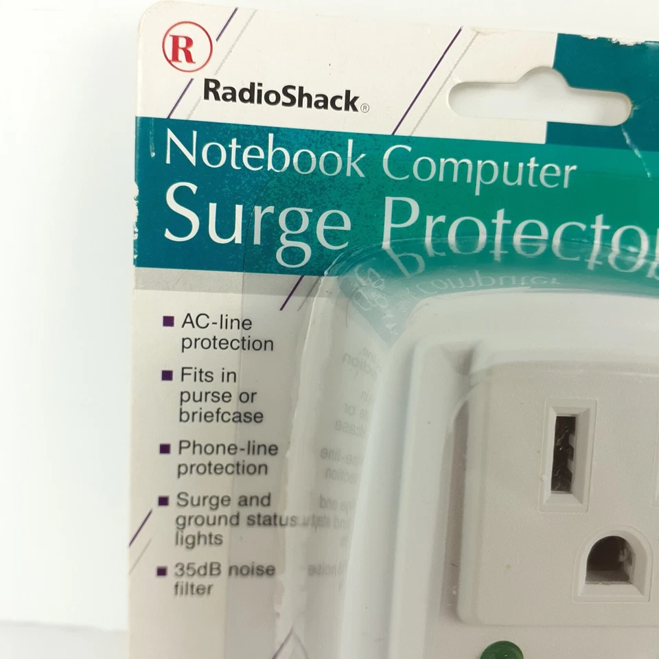 RadioShack 61-2225 Notebook Computer Surge Protector  AC Phone Line Protection - Image 4 of 4