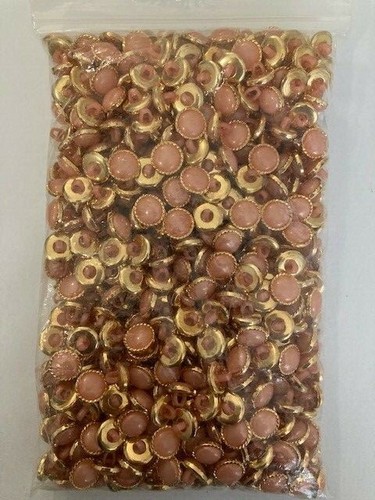Gold / Multicoloured pearl effect shank buttons 18L (11.5mm) Pack Sizes 10/20/50 - Picture 13 of 33