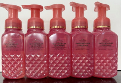 Bath & Body Works Lot of 5 WATERMELON LEMONADE Gentle Foaming Hand Soaps