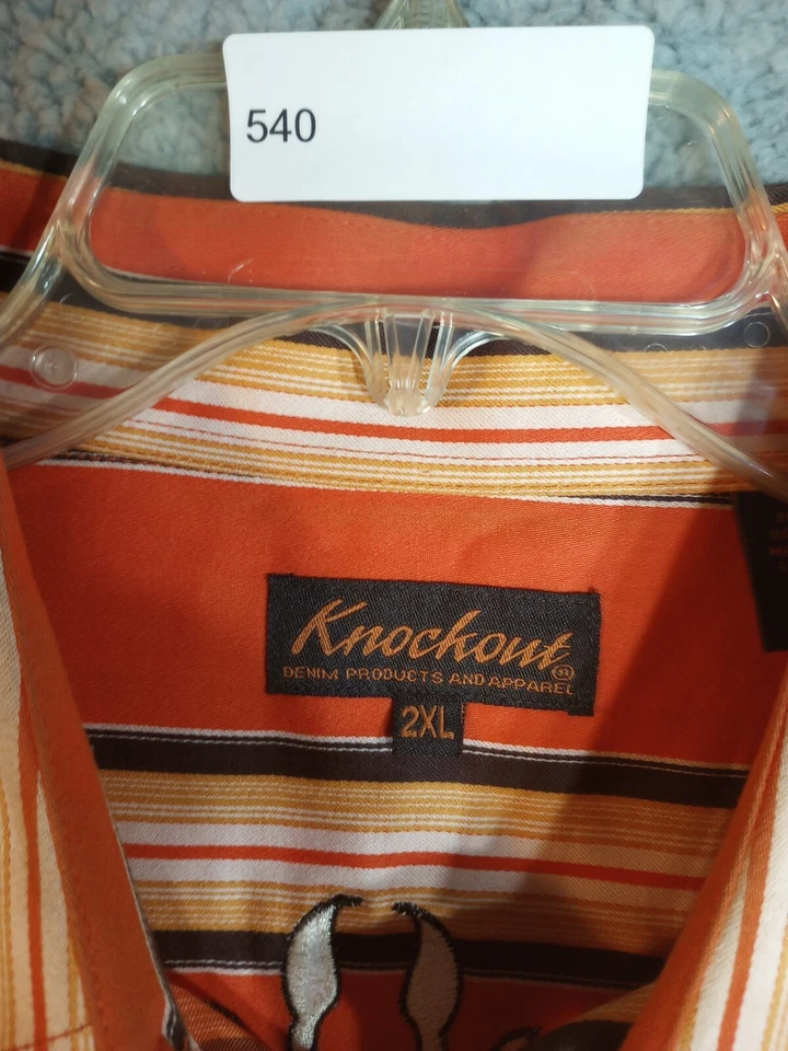 Knockout Button Up Shirt 2XL 48 Inches Around - Image 3 of 4