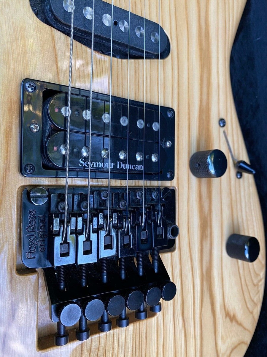 ESP Mirage Deluxe Custom Electric Guitar Natural Grain Wood