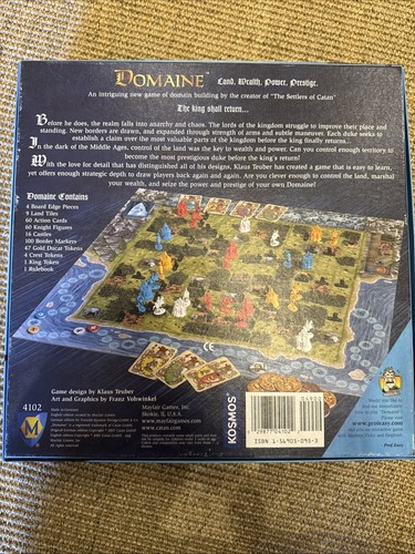 Domaine Board Game Klaus Teuber 2003 Mayfair Kosmos 100% Complete VGC - Picture 16 of 17
