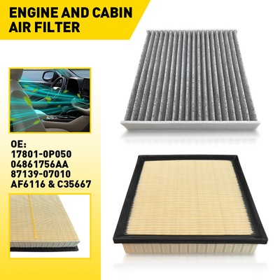 Good Adsorption Engine Cabin Filter Air 2PCS For Lexus ES350 RX350 NX200t NX300
