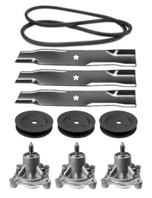 Sears Craftsman Gt5000 48 Mower Deck Parts Kit Spindles Blades Belt Pulleys Ebay