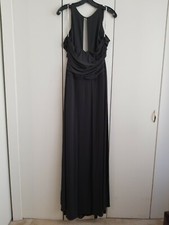 Halston Heritage Long Dress Olive Green