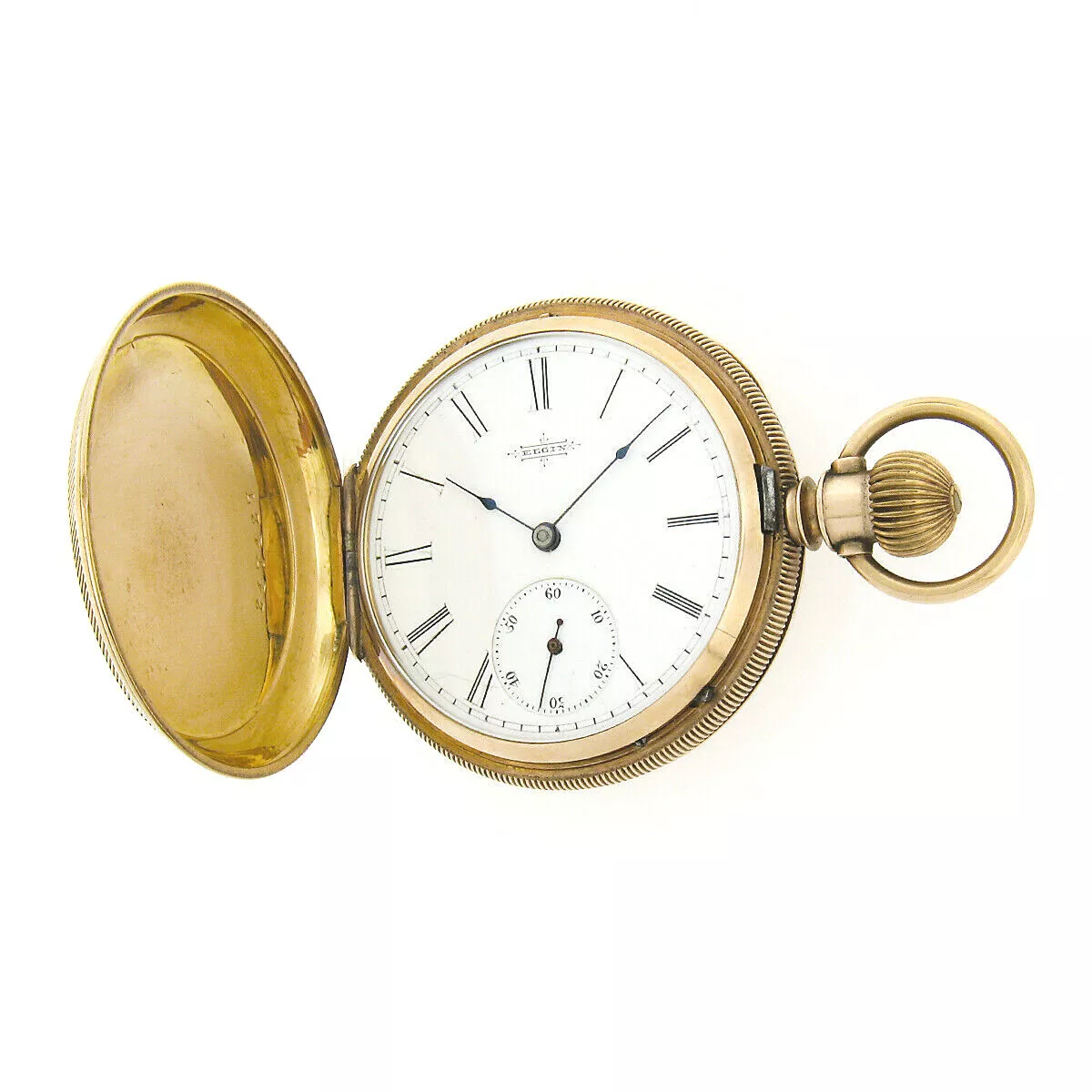 Elgin 18k gold pocket watch sale