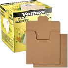 ValBox Cd Sleeves 100 Packs Kraft Paper Envelopes 5 x 5 Inches Brown Dvd Paper