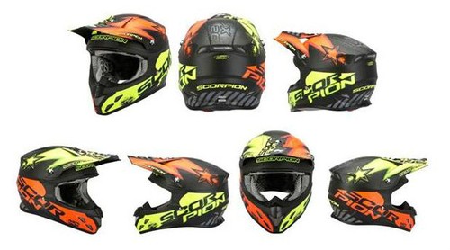 Scorpion VX-20 AIR Moto/Enduro Helmet,Carbon Fibre composite,Sz XL,multi-colour - Picture 10 of 12
