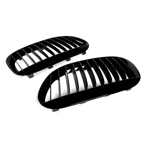 LH RH Front Bumper Hood Grill Grille For BMW E63 E64 M6 645Ci 650i 2D 2004-2010 - Picture 8 of 13