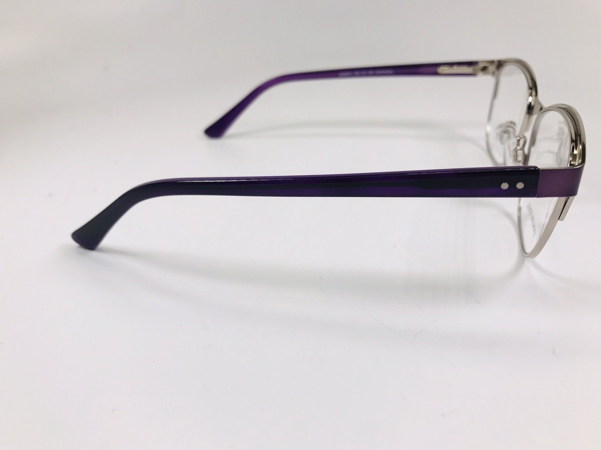 NEW Taylor Eyes Grape & Silver SHERYL Eyeglasses 53/16/135  display picture 2