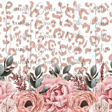 20oz Skinny Tumbler Sublimation Transfer Animal Print Floral Ready To Press