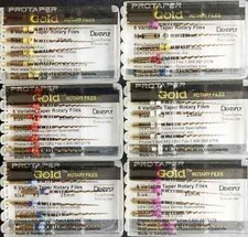 Dentsply ProTaper Gold Rotary Files F1,F2,F3,S1,S2,SX-F3, SX19 6file/Pk ORIGINAL
