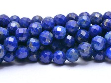 AAA Natural Lapis Lazuli 4mm Gemstone Faceted Round Loose Beads 13" Strand