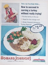 Lot 9 Vintage Howard Johnson Print Ads 28 Flavors Tip from Rudy Vallee