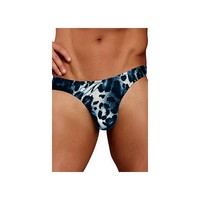 Men's Blue Animal Print Thong Blue Large/xtra Large on sale Men's Blue Animal Print Thong Blue Large/xtra Large on sale