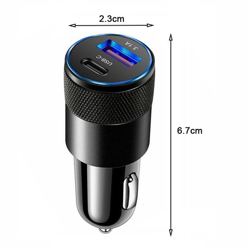 charger Adapter Type C Phone Charger USB Car Charger USB Port Car Quick Charger - Photo 2 sur 10