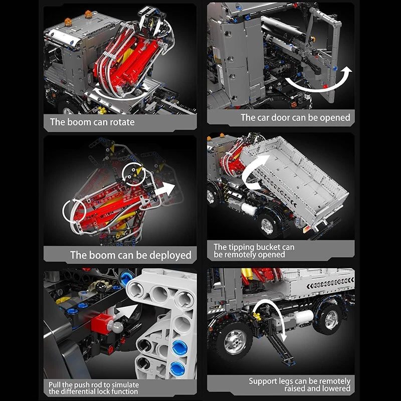 Mould King 19016 Transport Crane Vehicle Remote Control Car Building Block Toy - Image 4 of 4