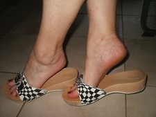 Dr.Scholl Zoccoli Holz Pantoletten Holzklepper Sandaletten Clogs Mules 40 TOP