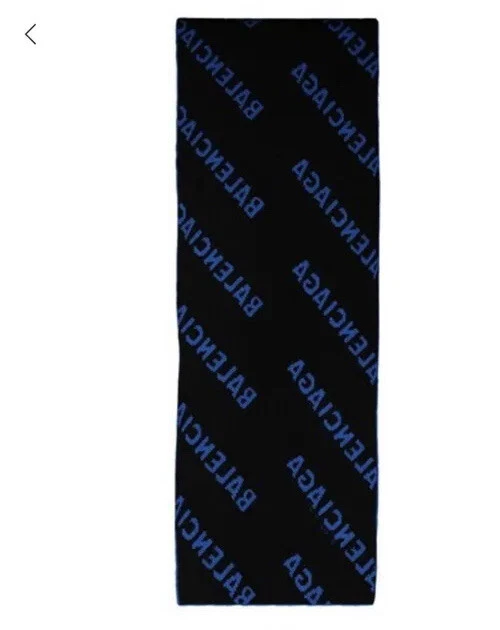 balenciaga allover logo scarf
