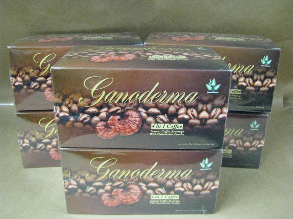 DIAMOND INTEREST Ganoderma Coffee 4 -1 Creamer & Sugar 6 Boxes - 4 in 1, Healthy Coffee 120 pks