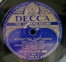 Edmundo Ros And His Rumba Band - Without You (Tres Palabras) - Decca F.8636 UK