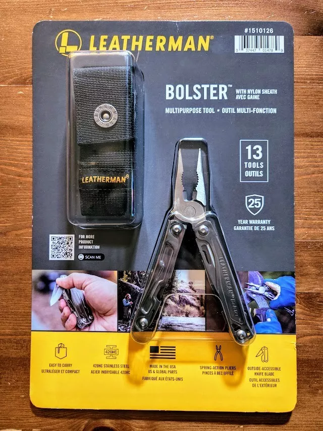 Brand NEW SEALED Leatherman Bolster Multi Tool With Nylon