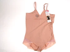 SPANX Assets Red Hot Label Luxe & Lean Firm Control Bodysuit 3X NEW Pink Sand