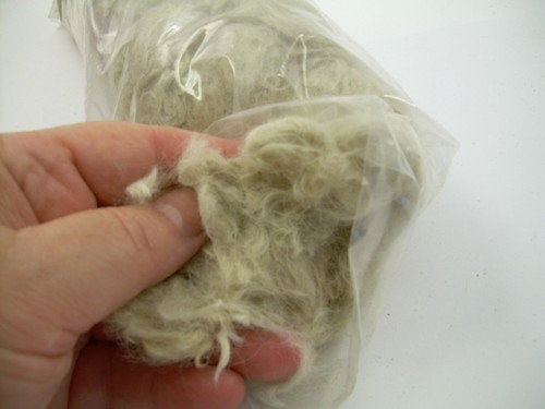 2.5 oz Poodle WOOL for felting dolls hair crafts knitting uncarded fibers WHITE - Picture 5 of 9