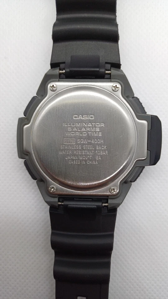 OROLOGIO DA POLSO CASIO SGW-400H-1BVER SPORTS DIGITALE con scatola e custodia originali - Immagine 3 di 4