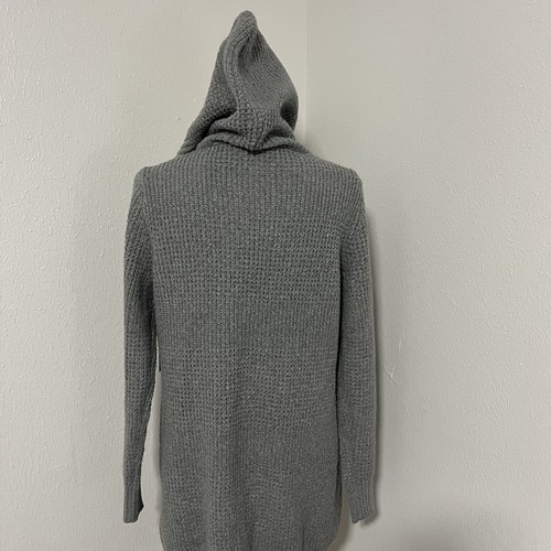 NWT No Boundaries Women’s Gray Large (11-13) Hooded Cocoon Cardigan Sweater - Picture 6 of 9