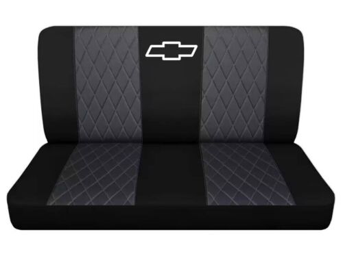 Fits 1961-1986 Chevy C/K 10/20 Front Bench truck seat covers w/ diamond stitch - Picture 1 of 1