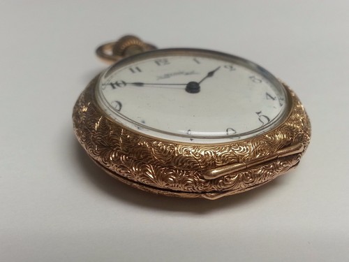 ELGIN GENUINE 14KT GOLD 1893 ANTIQUE TRIPLE HUNTER POCKET WATCH. - Picture 2 of 12