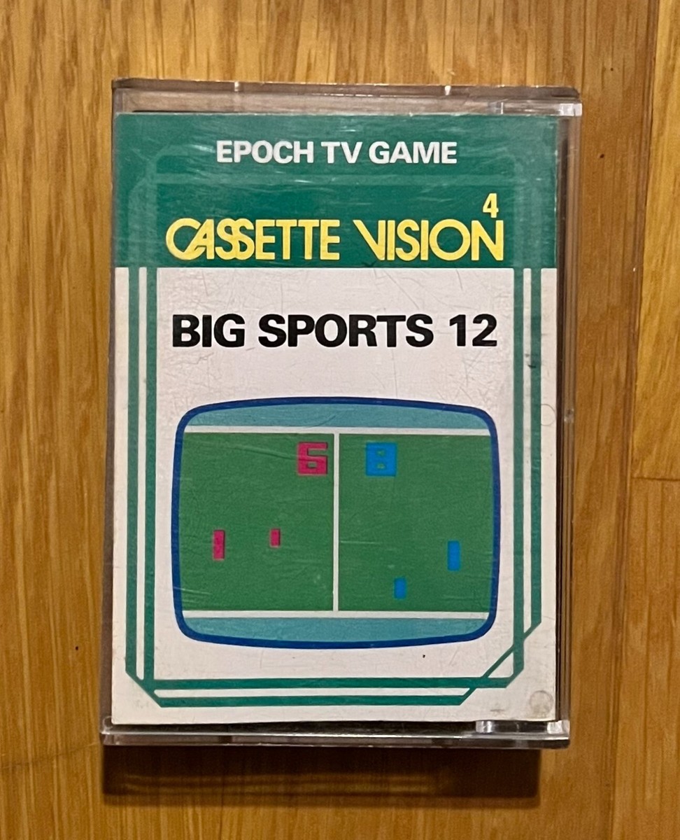 【美品】ビッグスポーツ　カセットビジョン4 Big Sports 12 Cassette Vision 4 Epoch TV Game Japan Vintage 1982